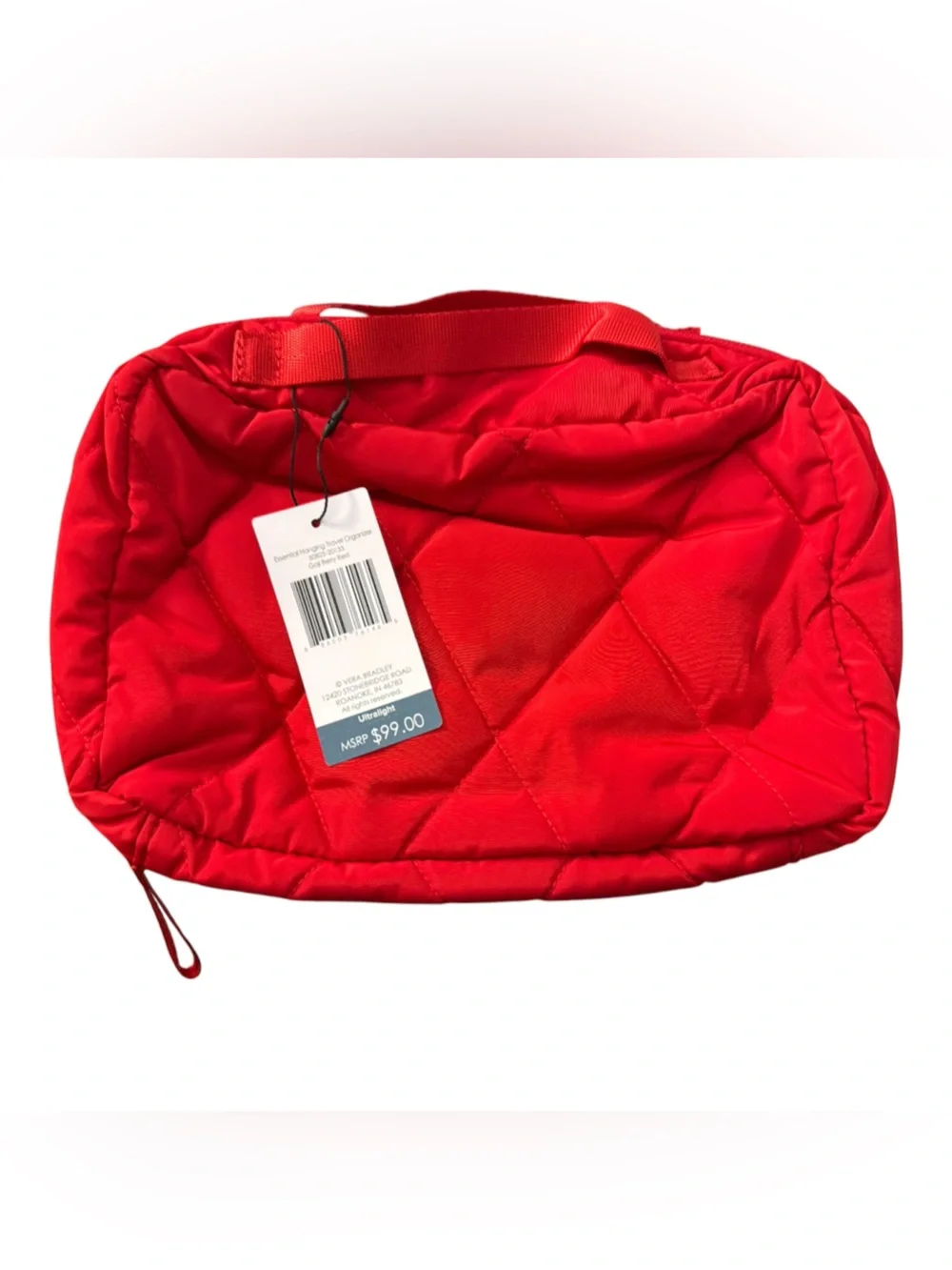 Vera Bradley Hanging Travel organizer in Goji berry red